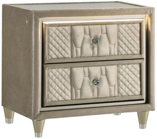 Coaster® Lorient Camel/Ivory Nightstand-0
