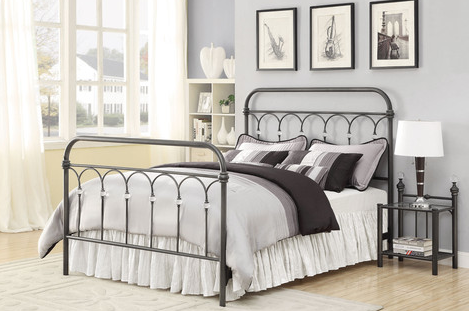 Coaster® Livingston Dark Bronze King Metal Bed-1