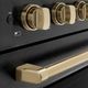 ZLINE Autograph Edition Paramount 30" Black Stainless Steel Pro Style Induction Range with Champagne Bronze Accents-4