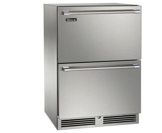 Perlick® Signature Series 24" Stainless Steel Outdoor Under-Counter Refrigerator -0