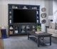 aspenhome® Eastport Malta Blue 97" Console and Hutch-1