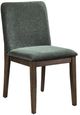 New Classic® Home Furnishings Kody Dark Walnut/Forest Green Dining Side Chair-0
