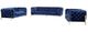 VIG Furniture Divani Casa Quincey 3-Piece Blue Velvet Sofa Set-0