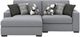 Benchcraft® Bealton 2-Piece Pepper/Salt Left-Arm Facing Sectional and Chaise-1