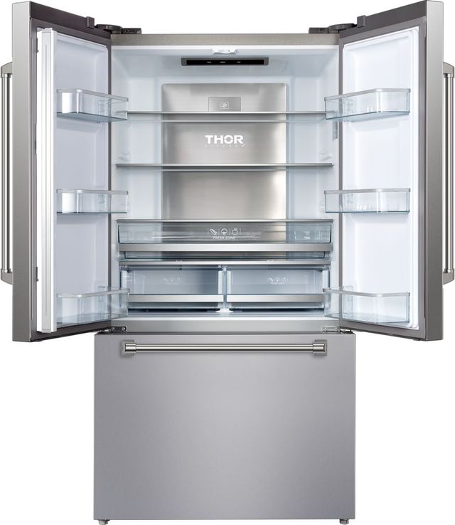 Thor Kitchen® Gordon Ramsay Series 36" 20.3 Cu. Ft. Stainless Steel Counter Depth French Door Refrigerator-1