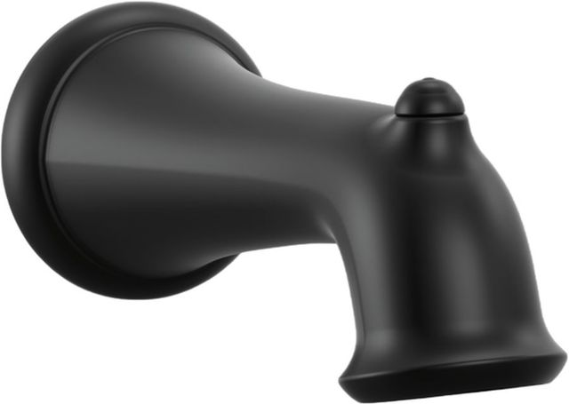Delta Cassidy® Matte Black Non-Diverter Tub Spout-0