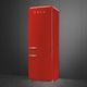 Smeg Retro Style 28 in. 18.0 Cu. Ft. Red Bottom Freezer Refrigerator-3