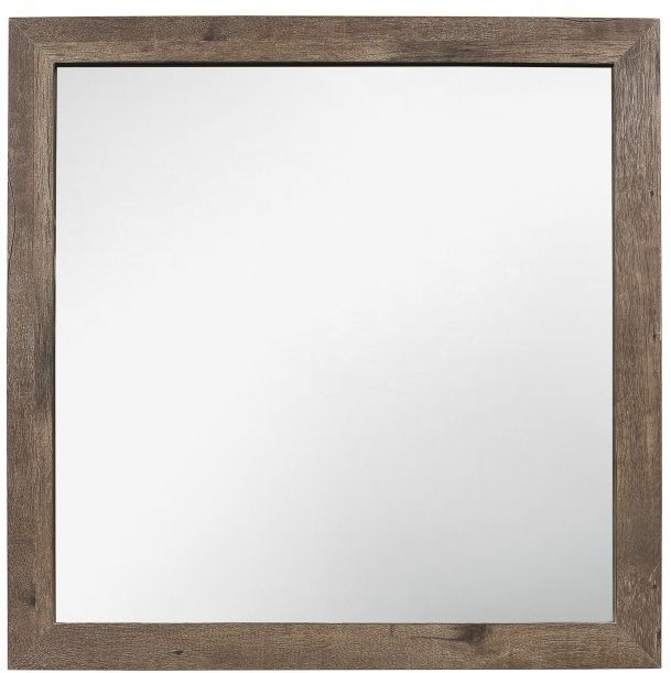 Mazin Furniture® Mandan Weathered Pine Mirror-0