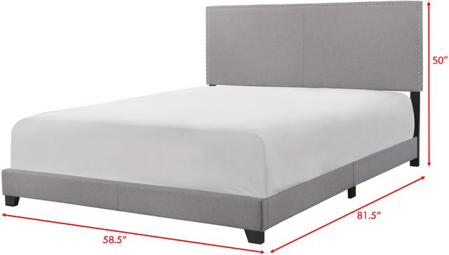 Crown Mark Erin Gary Upholstered Full Panel Bed-2
