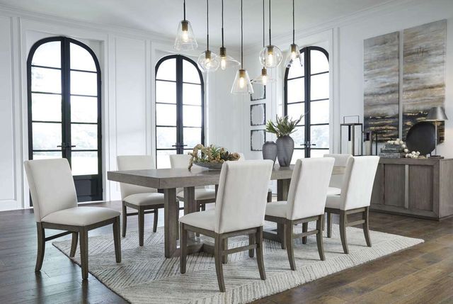 Benchcraft® Anibecca 9-Piece Gray Dining Set-3