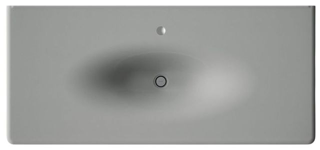 Kohler Iron/Impressions® Basalt 49" Enameled Cast Iron Vanity Top with Integrated Oval Sink-1