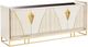 Michael Amini® Carmela Shimmer Ivory Console Table-0