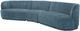 Moe's Home Collection Yoon Compass 3-Piece Nightshade Blue Modular Sectional-1