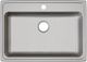 Elkay Lustertone® Classic Lustrous Satin 31" x 22" x 5-1/2" MR2-Hole Single Bowl Drop-In ADA Sink-1