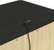 Elements International Ridgemont Black Nightstand-3