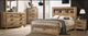 American Wholesale Furniture Salt Creek Rustic Sand King Bookcase Bed-1