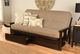 Kodiak Furniture Monterey Linen Stone/Espresso Full Storage Futon with Mattress-2