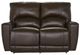 La-Z-Boy® Cassian Dark Chocolate Leather Power Reclining Loveseat with Headrest-3