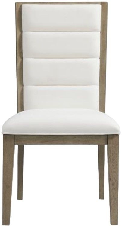Riverside Furniture Pasadena 2-Piece Casual Taupe/White Upholstered Dining Side Chair Set-2