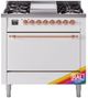 Ilve® Nostalgie II Series 36" Custom RAL Color Pro Style Dual Fuel Range-0