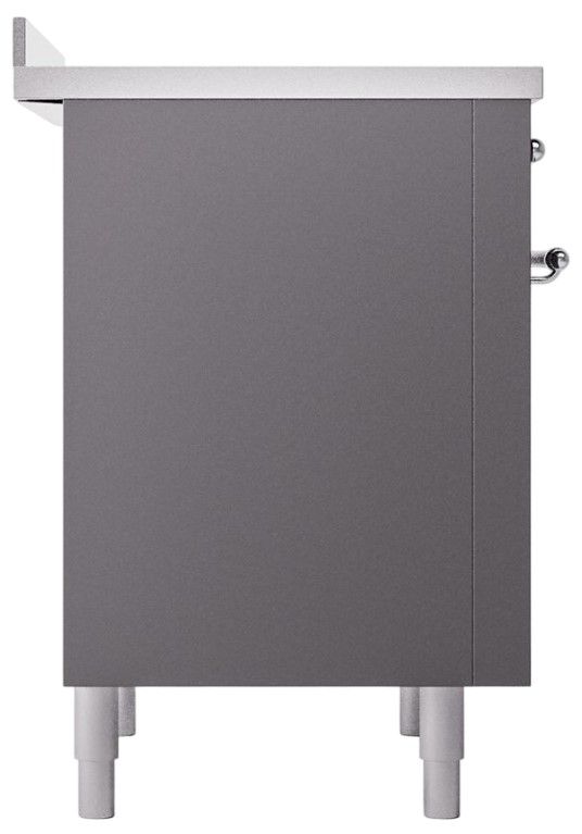 Ilve® Nostalgie II Series 36" Matte Graphite Pro Style Induction Range-3