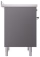 Ilve® Nostalgie II Series 36" Matte Graphite Pro Style Induction Range-3