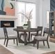 Liberty Furniture Industries Cascade Falls 5-Piece Gray Mist/Satin Espresso Dining Set-0