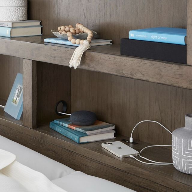 aspenhome® Modern Loft Greystone King Platform Bed-1