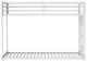 Furniture of America® Rothwell Matte White Youth Twin/Twin Metal Bunk Bed-3