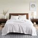 Olliix by Madison Park 100% Certified Egyptian Cotton White Twin Blanket-3