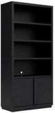 Riverside Furniture Westwood Ebony Whiskey Oak Bookcase-0