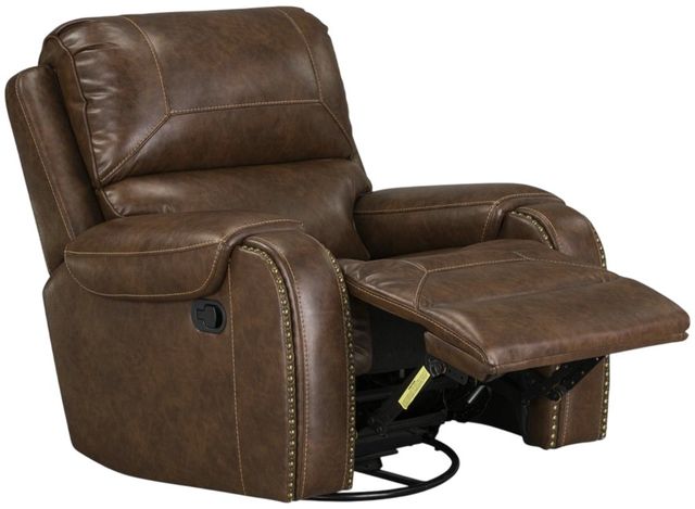 Albany Industries Winslow Brown Manual Swivel Glider Recliner-2