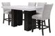 Steve Silver Co. Artemis 5-Piece Black/Gray/White Counter Height Dining Set-1