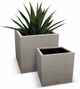 Le Present Betona Kube Grey 21" Planter-2
