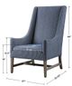 Uttermost® Galiot Blue Accent Chair-2