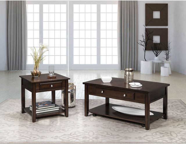 Mazin Furniture Henderson Warm Wood Lift-Top Coffee Table-3