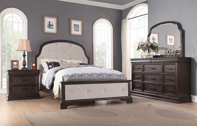 Winners Only® Xcalibur Queen Upholstered Panel Bed-0