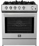 FORNO® Leonardo Espresso 30" Stainless Steel Pro Style Gas Range-0