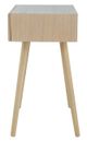 A & B Home Beige Accent Table with Woven Rattan Panels Drawer-3