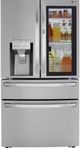 LG 36" 22.5 Cu. Ft. PrintProof™ Stainless Steel Counter Depth French Door Refrigerator with CraftIce™-3
