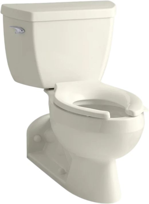 KOHLER® Barrington™ Biscuit 2-Piece Elongated Toilet, 1.0 Gpf with Tank Cover Lock-0