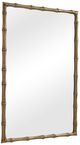 Uttermost® Brass Bamboo Antique Brass Rectangle Mirror-3