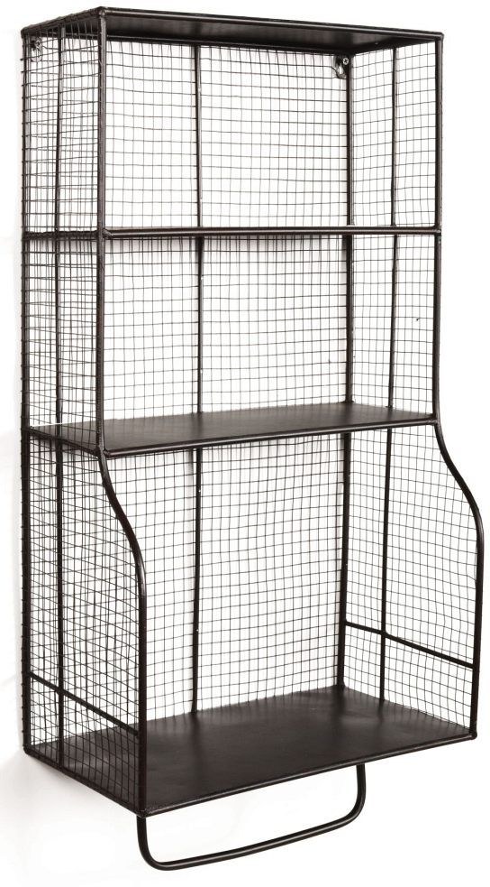 Linon Distressed Wall Storage Organizer-0