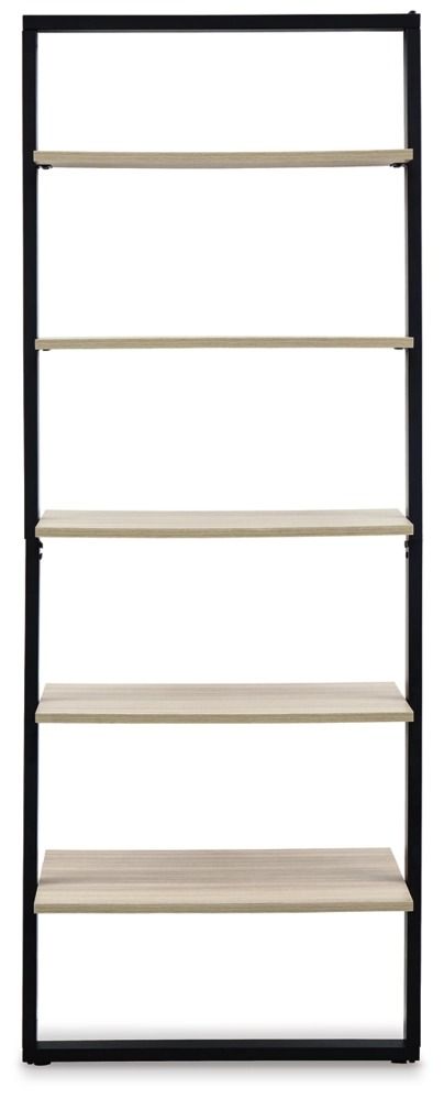 Signature Design by Ashley® Waylowe 2-Piece Black/Natural Office Desk Set-2