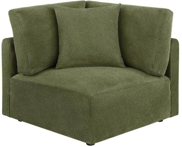 Coaster® Elysia 6-Piece Green Upholstered Modular Sectional-4