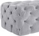 TOV Furniture Kaylee Jumbo Grey Velvet Ottoman-3