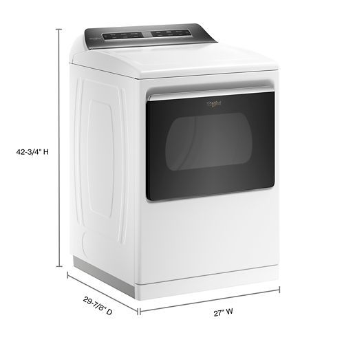 Whirlpool® 7.4 Cu. Ft. White Front Load Electric Dryer-6