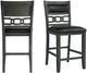Elements International Black/Gray Counter Side Chair-4