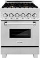 ZLINE 24" Satin Stainless Steel Pro Style Dual Fuel Range-0
