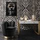 TOV Furniture Yad Black Velvet Swivel Chair-4